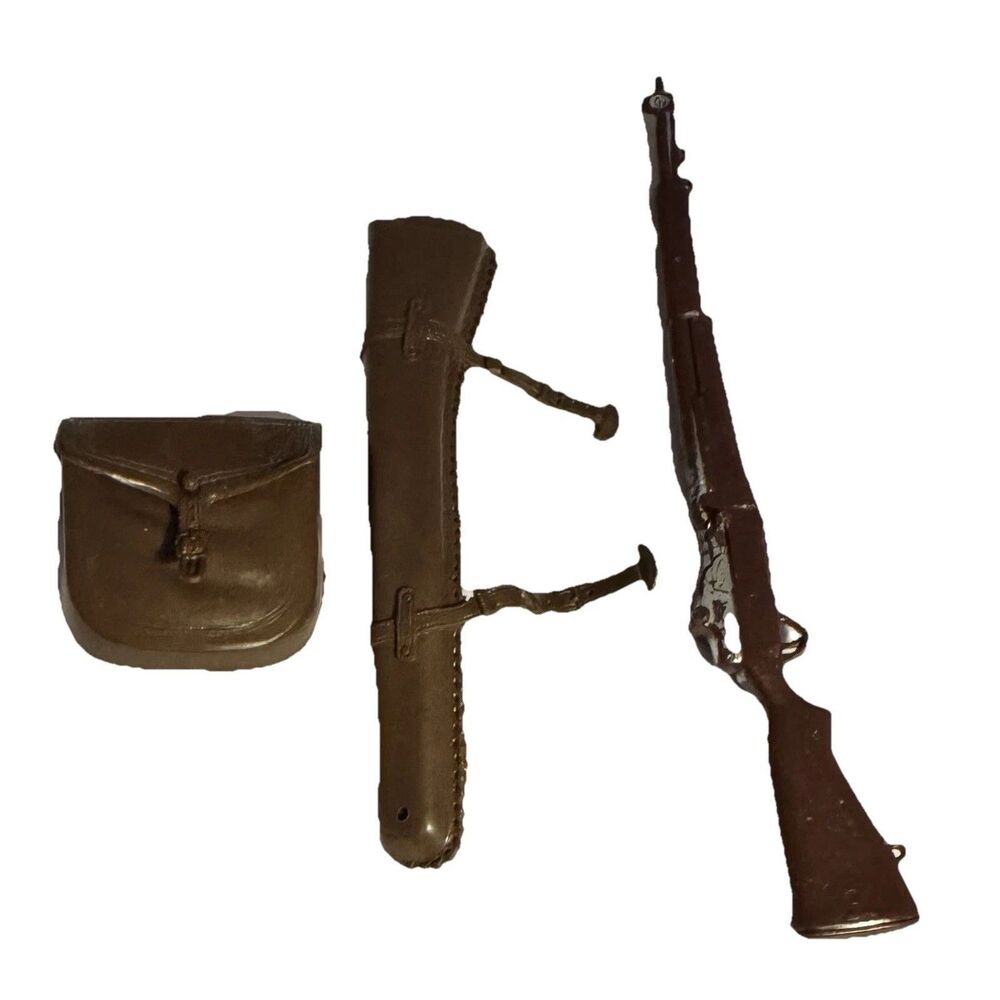 Vintage Action Figures Accessories Rifle, Satchel, Holster